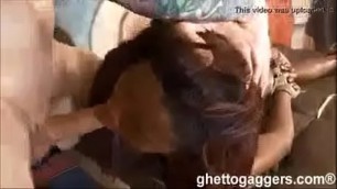Black deepthroat and fuck hard