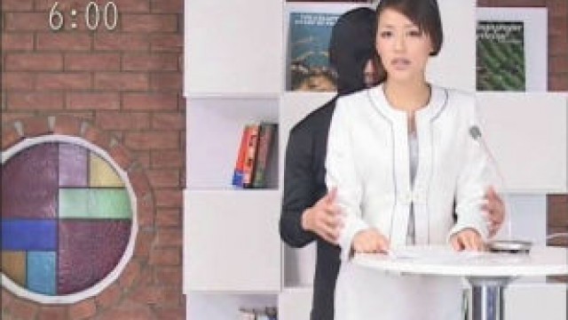 Japanese newsreader fucked by a stranger